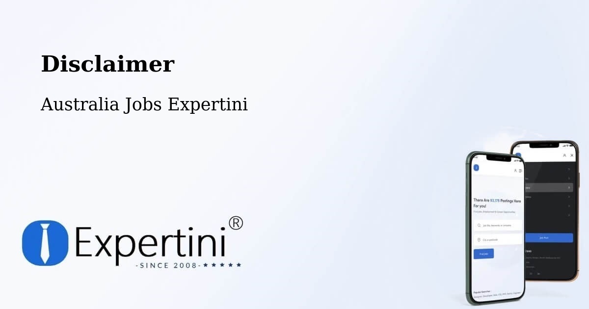 Disclaimer – Waratah - Australia Jobs Expertini